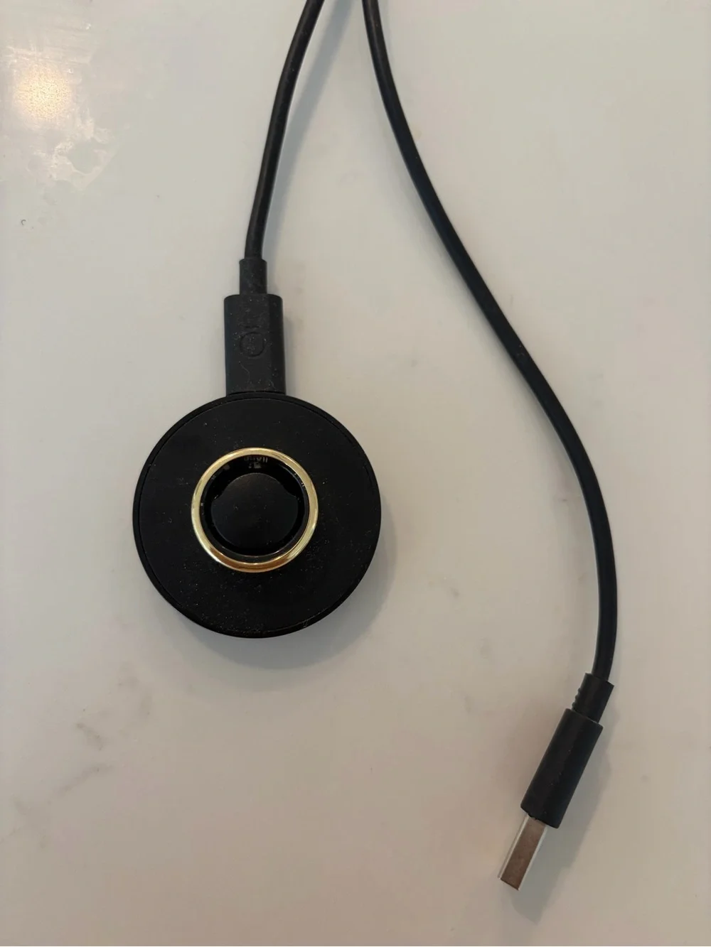 Gold Oura Ring with Charger- size 6